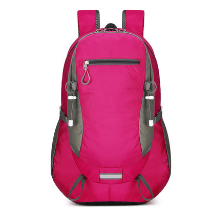 The Nylon Trail Backpack in Rose Red