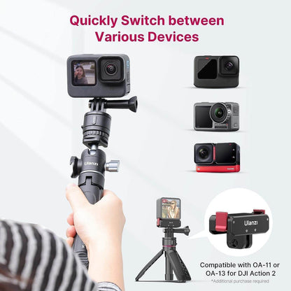 ULANZI Action Camera Kugel Verbindung Schnalle Magnetische Schnellverschluss, 1/4'' Schraube & Schnittstelle, Starke Magnetische & Sichere Verriegelung Kompatibel Mit DJI OSMO Action Camera
