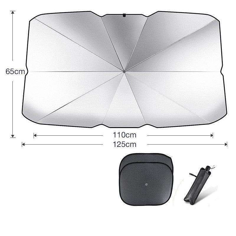 Faltbarer Auto-Sonnenschutz Frontscheibe – Foldable Car Windshield Sun Shade Umbrella