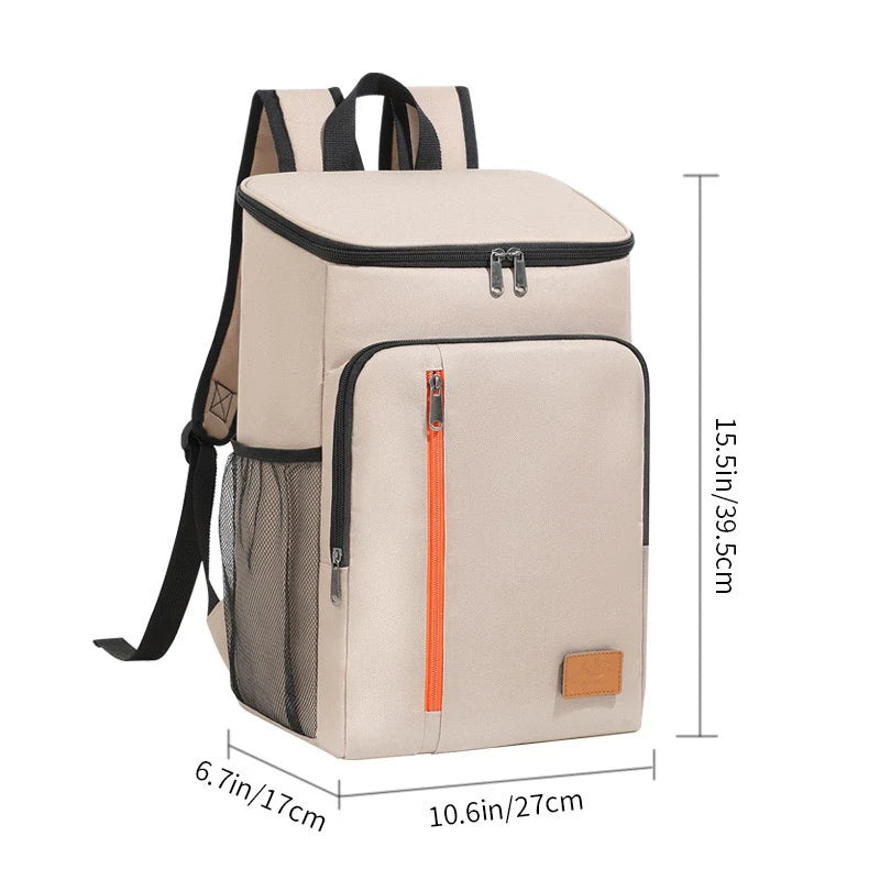 Kühlrucksack auslaufsicher & isoliert (30 Dosen) / Insulated Cooler Backpack – Leakproof Soft Cooler for Beach, Picnic & Camping