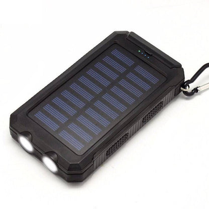 Solar-Powerbank 10.000 mAh wasserdicht mit LED-Lampe – Waterproof Solar Power Bank