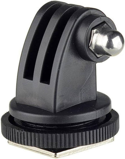 DSLR hotshoe mount adapter with metal foot and screw lock for GoPro Hero and SJ4000 cameras