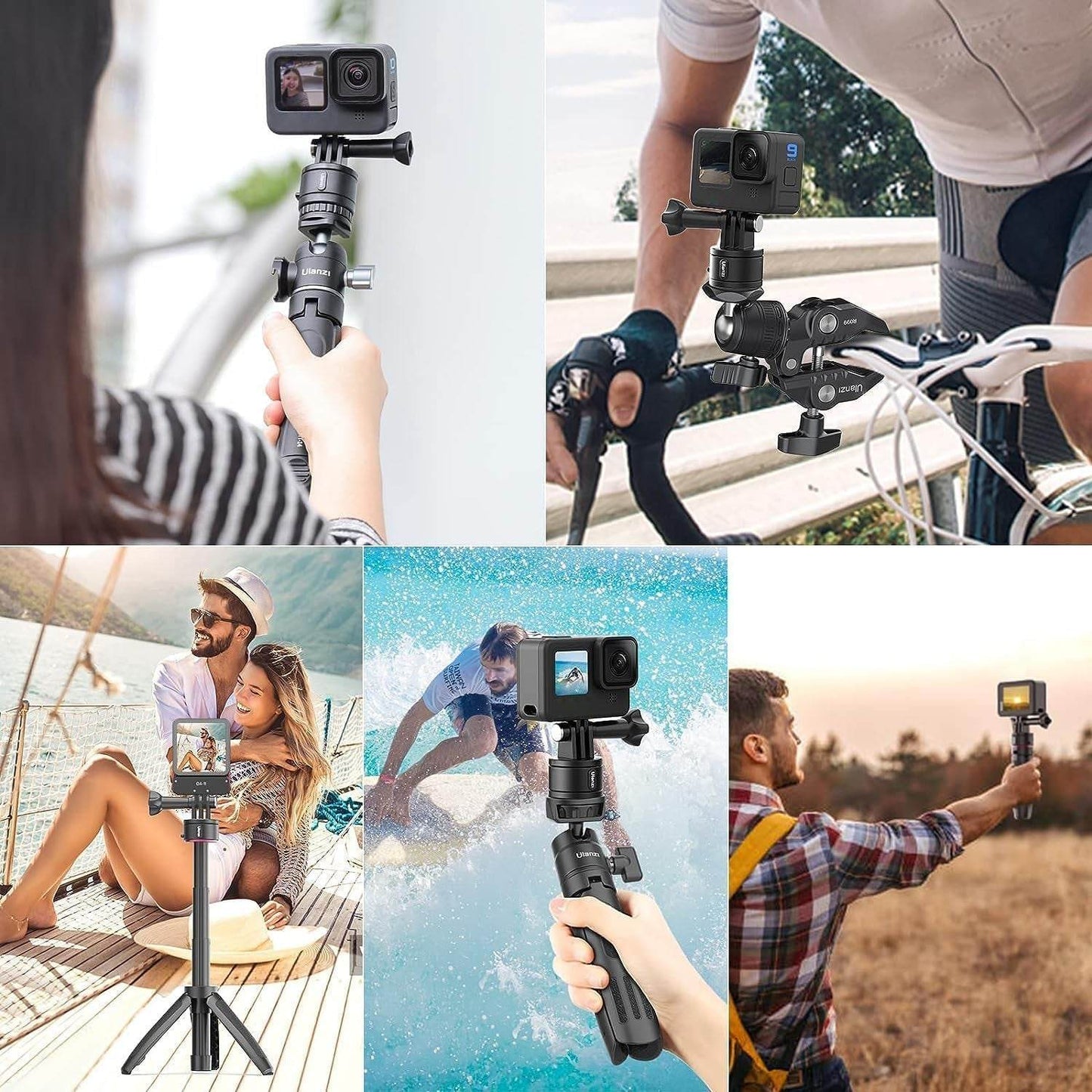 ULANZI Action Camera Kugel Verbindung Schnalle Magnetische Schnellverschluss, 1/4'' Schraube & Schnittstelle, Starke Magnetische & Sichere Verriegelung Kompatibel Mit DJI OSMO Action Camera