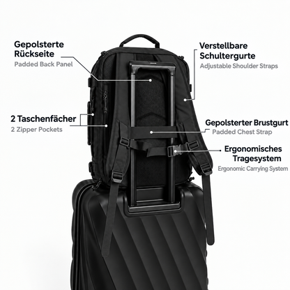 The Travel Bag – Expandable 28–38 L Travel Backpack, detail view 9