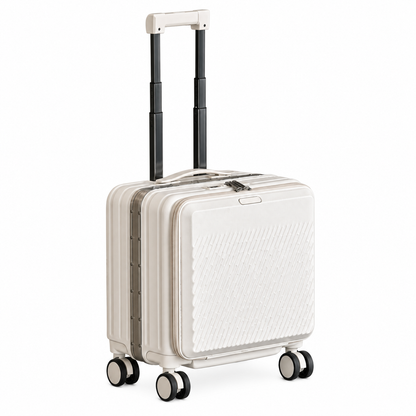 The Front-Open Cabin Case – Front-Opening 18" Cabin Suitcase with Spinner Wheels, detail view 1