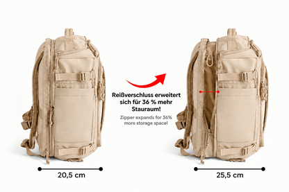The Travel Bag – Expandable 28–38 L Travel Backpack, detail view 6