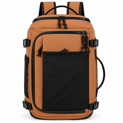Travel & Business Backpack in Orange – Multi-Compartment Laptop Backpack