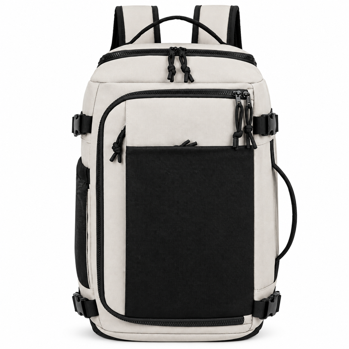 Travel & Business Backpack in Off-White – Multi-Compartment Laptop Backpack