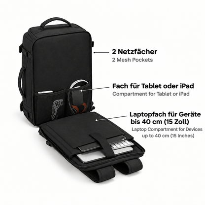 The Travel Bag – Expandable 28–38 L Travel Backpack, detail view 8