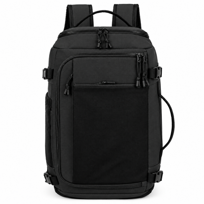 Travel & Business Backpack in Black – Multi-Compartment Laptop Backpack